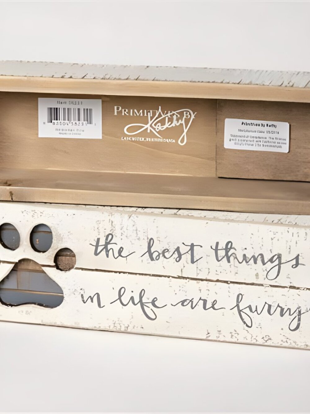 Hand-Lettered Slat Box Sign, Best Things In Life - Picture 5 of 5